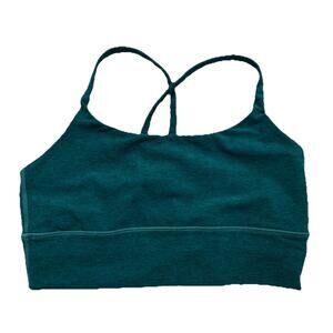 Vuori Long Line Elevation Bra Size M Jade Heather